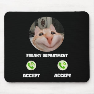 Freaky Cat-samtalsnummer Funny Humor Tee Musmatta