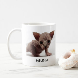 Freaky Cute Furless Sphynx Kitten Kaffemugg