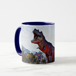 Freaky Dinosaur i Desert Art Kopp Mugg