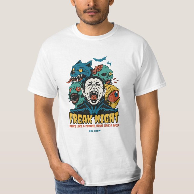 Freaky Horror Natt T Shirt (Framsida)