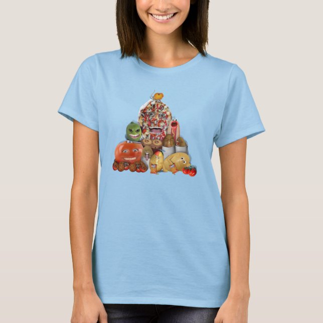 Freaky Junk Food Pyramid Tee (Framsida)