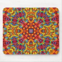 Freaky Kaleidoscope för Tiki röd vintageFractal