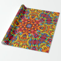 Freaky Kaleidoscope för Tiki röd vintageFractal