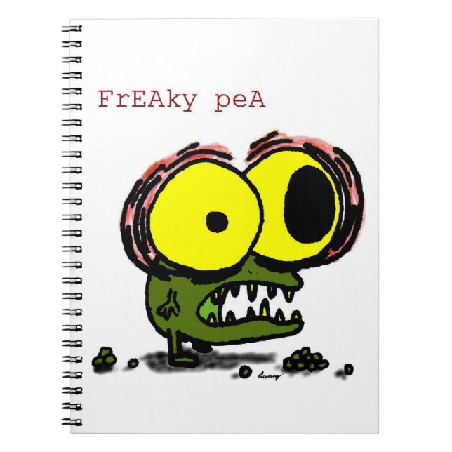 Freaky Pea bärbar dator Anteckningsbok (Framsidan)