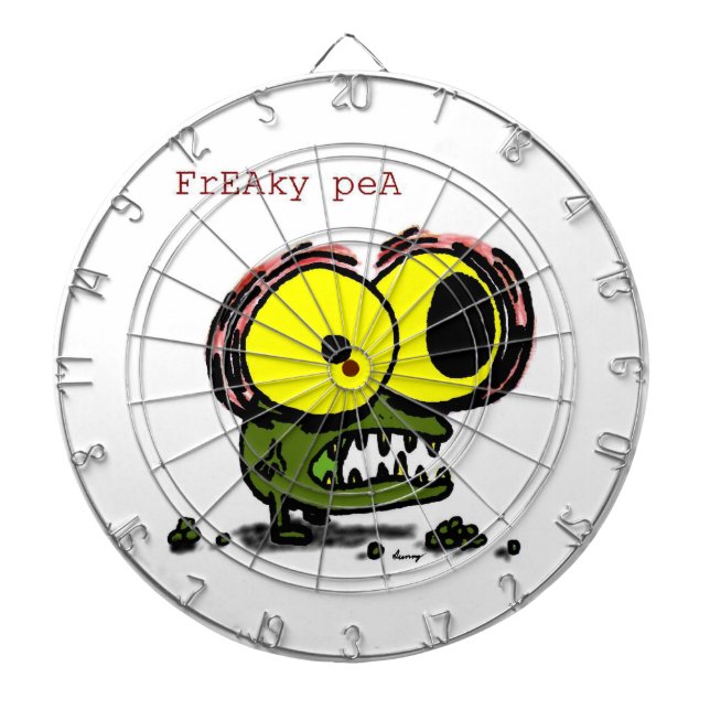 Freaky Pea Dartboard Darttavla (Framsidan)