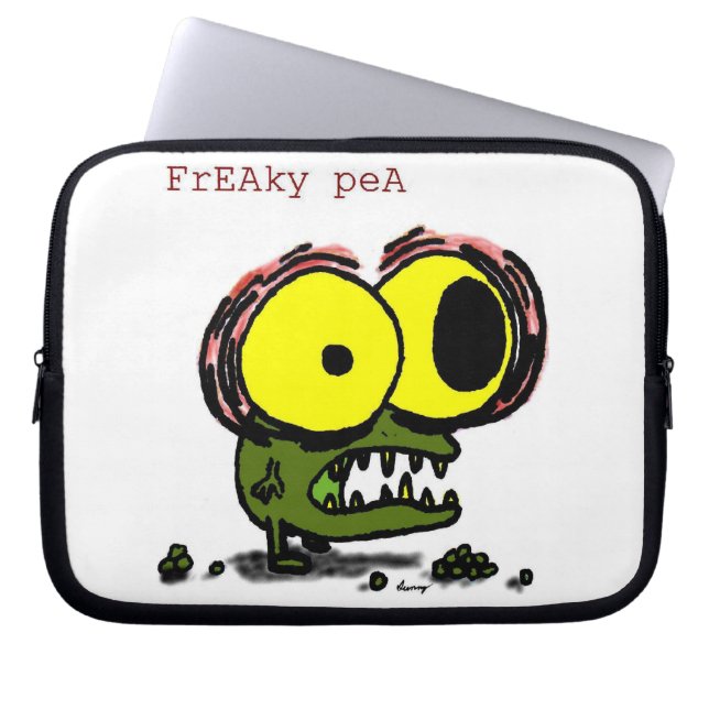 Freaky Pea Laptop sleeve (Framsidan)