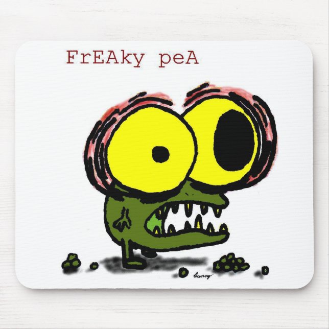 Freaky Pea Mousepad Musmatta (Framsidan)