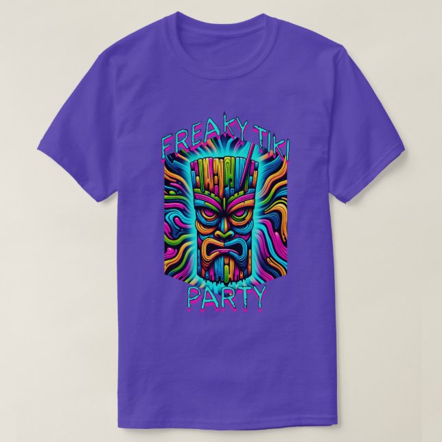 Freaky Tiki Party TShirt T Shirt (Design framsida)