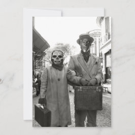 Freaky vintage kopplar ihop halloween fest inbjudningar