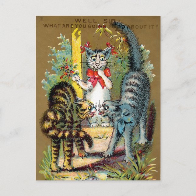 Frears Cat Trade Card nr 3 (av 6) Vykort (Framsida)