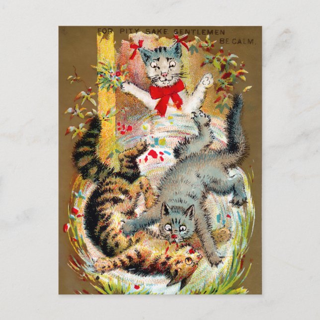 Frears Cat Trade Card nr 4 (av 6) Vykort (Framsida)