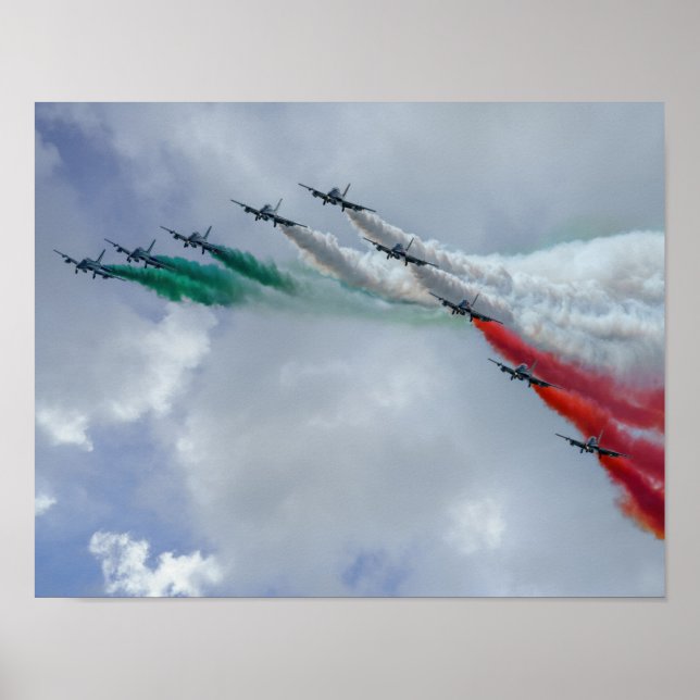 Frecce Tricolori-Kanvastryck Poster (Framsidan)