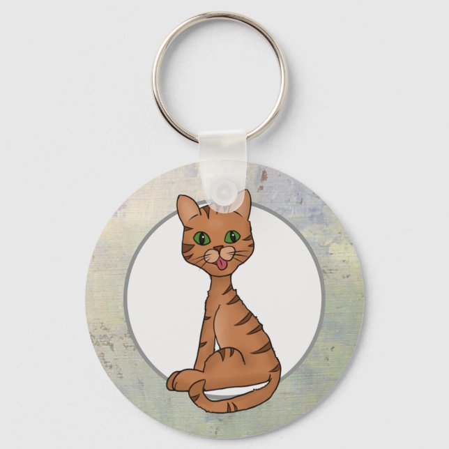 freche Katze Nyckelring (Framsida)