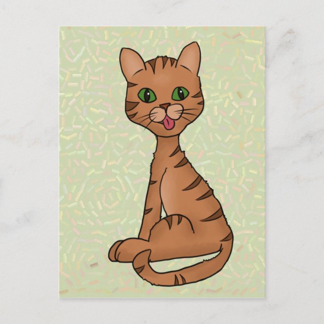 freche Katze Vykort (Framsida)