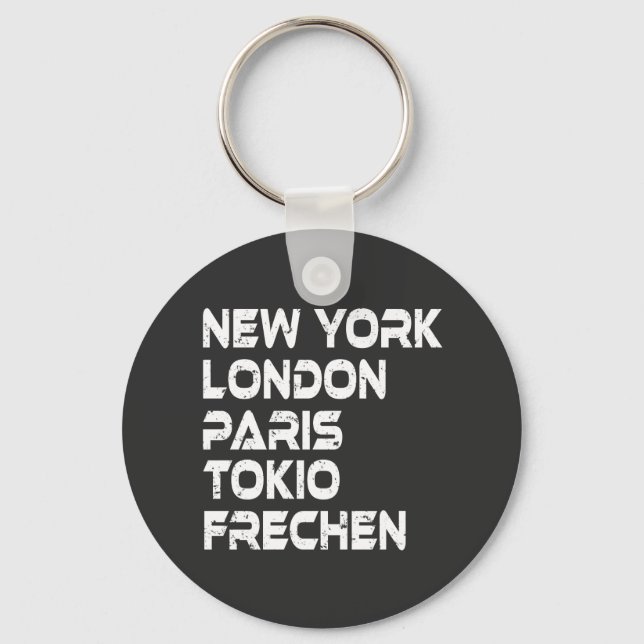Frechen NY London Paris Tokio Nyckelring (Framsida)