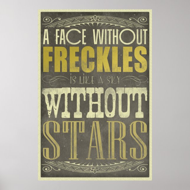 Freckles är Fantastisk Poster (Framsidan)