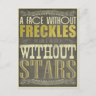 Freckles är Fantastisk Vykort