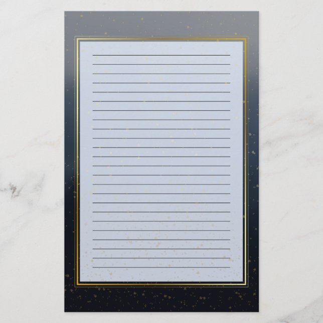 Fred är Golden Lining Stationery Brevpapper (Framsida)