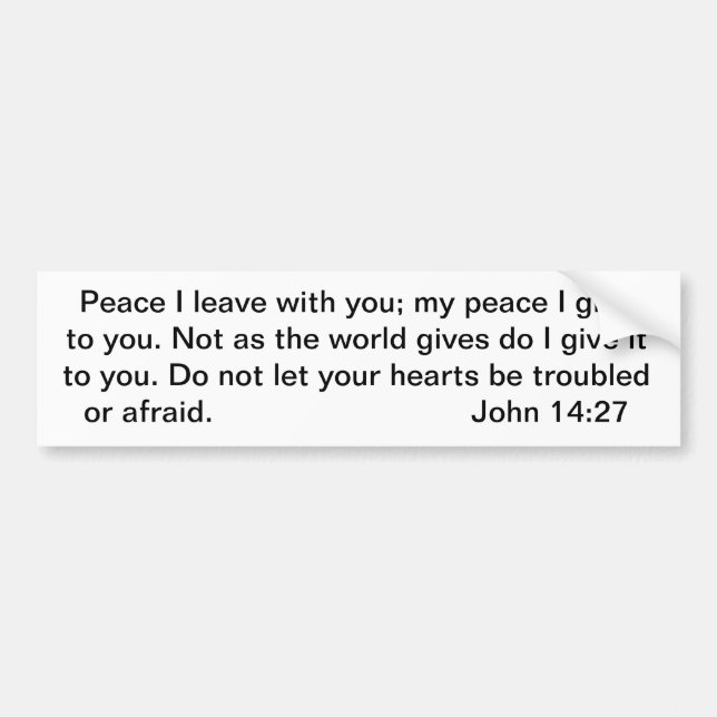 Fred är med dig bildekal (Framsidan)