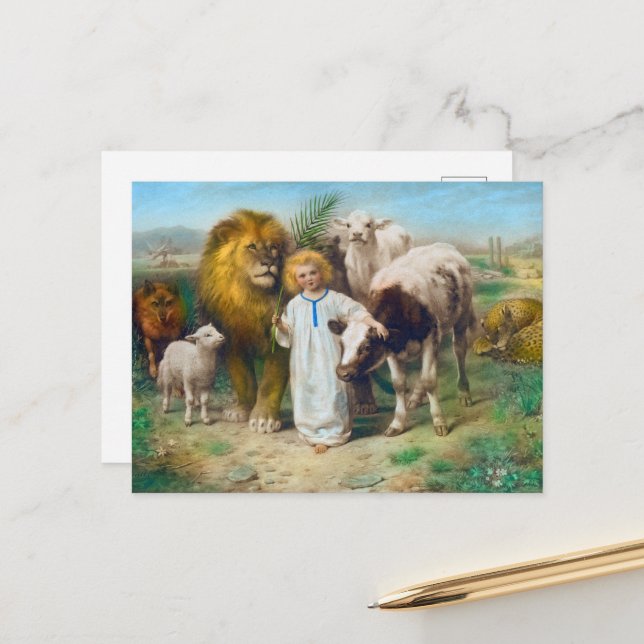 Fred av William Strutt Helg Vykort (Fram/Back In Situ)