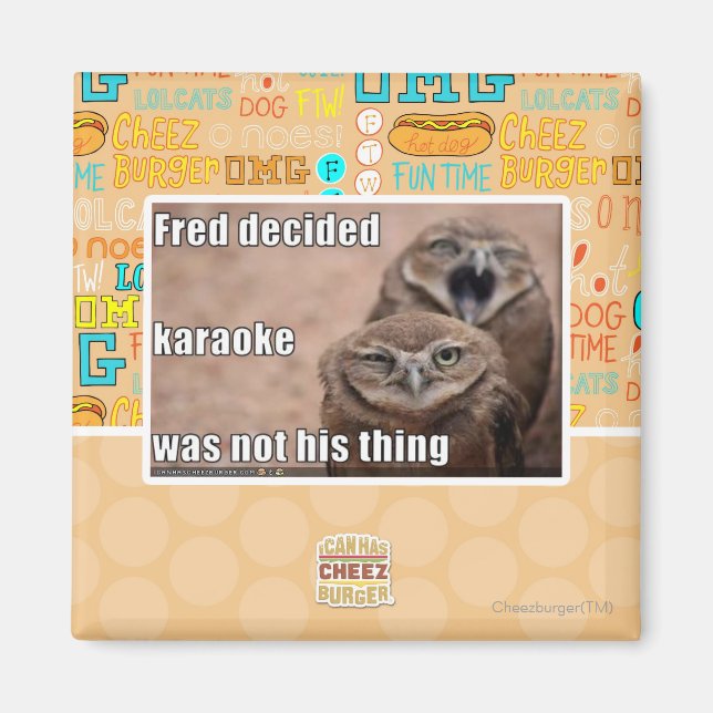 Fred bestämde sig magnet (Framsidan)