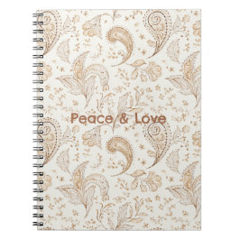 Fred Bohemer Hippie Sextio Tal Paisley Anteckningsbok