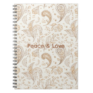 Fred Bohemer Hippie Sextio Tal Paisley Anteckningsbok