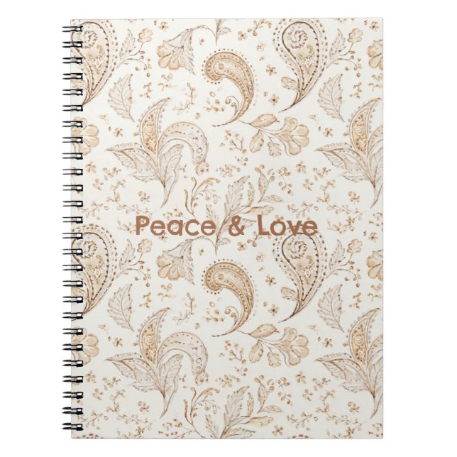Fred Bohemer Hippie Sextio Tal Paisley  Anteckningsbok (Framsidan)
