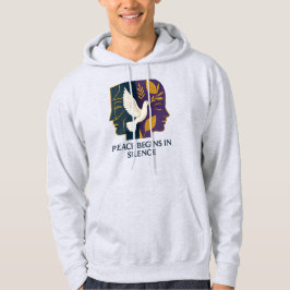 Fred börjar i tystnad Duva Hoodie