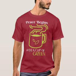 Fred börjar med Kopp i Grönt - Serene Sips. T Shirt