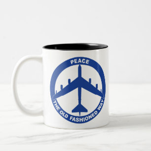 Fred den gamla fashionerade vägen - B-52G Blue Två-Tonad Mugg