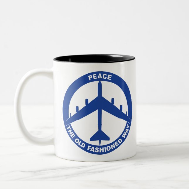 Fred den gamla fashionerade vägen - B-52G Blue Två-Tonad Mugg (Vänster)