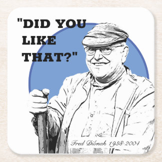 Fred Dibnah Beer Mats/Underläggs Underlägg Papper Kvadrat