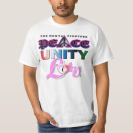 FRED ENHET OCH KÄRLEK T SHIRT