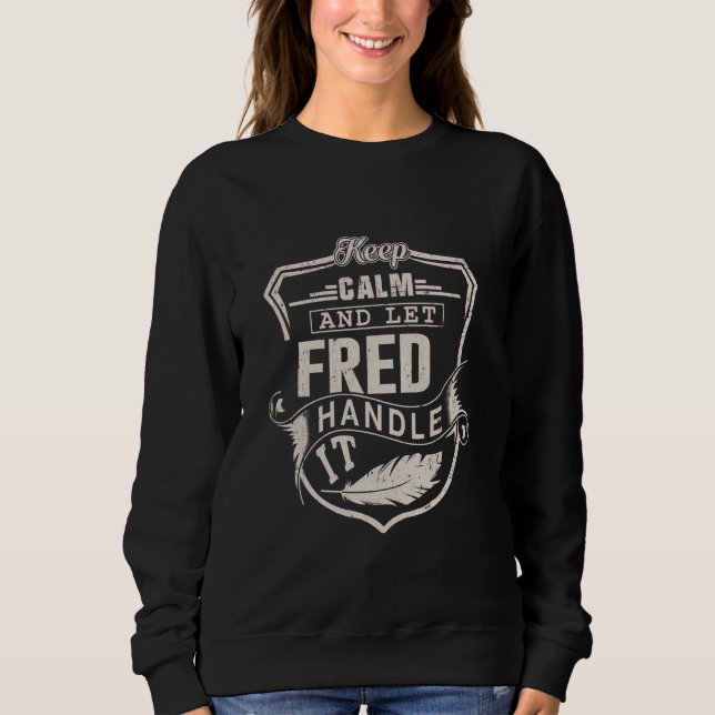 Fred First Namn Shirt Fred Namn Birthday T (Framsida)