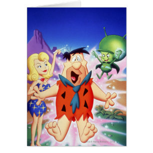 Fred Flintstone under en spell Hälsningskort