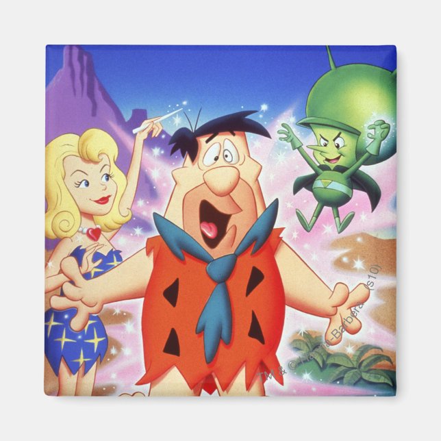 Fred Flintstone under en spell Magnet (Framsidan)