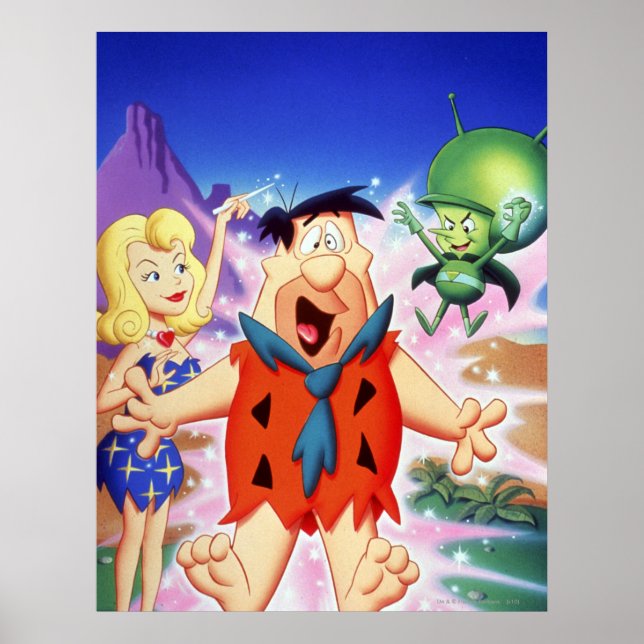 Fred Flintstone under en spell Poster (Framsidan)