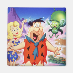 Fred Flintstone under ett pass Magnet
