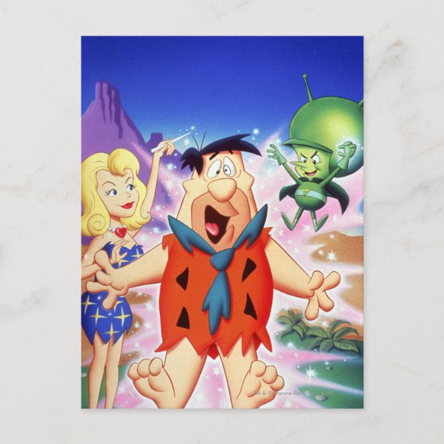 Fred Flintstone under Spell Vykort (Framsida)