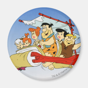 Fred Flintstone Wilma Barney och Betty SMÅSTENS™ Magnet