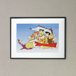 Fred Flintstone Wilma Barney och Betty SMÅSTENS™ Poster