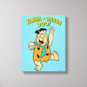 Fred Flintstone Yabba-Dabba Doo! Canvastryck