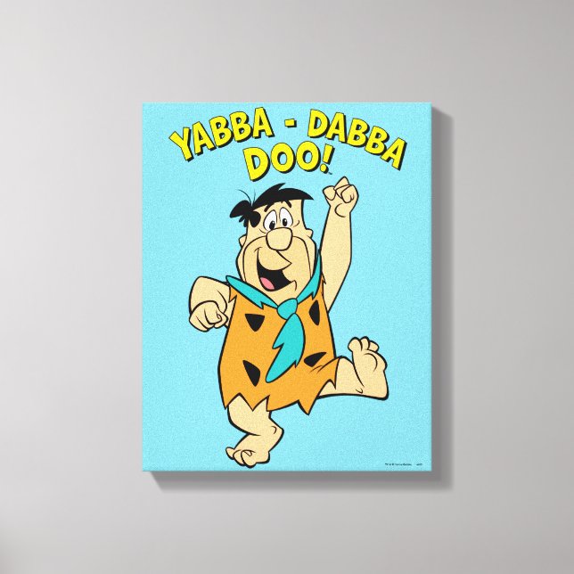 Fred Flintstone Yabba-Dabba Doo! Canvastryck (Framsida)