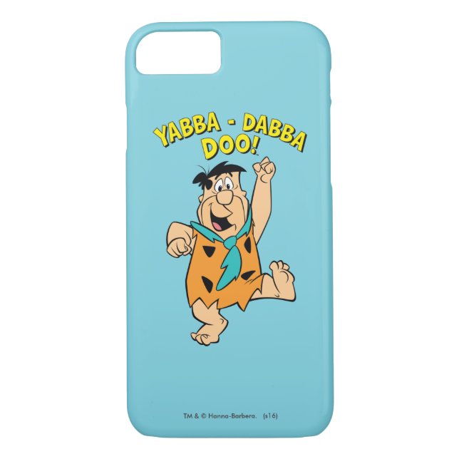 Fred Flintstone Yabba-Dabba Doo! Case-Mate iPhone Skal (Baksida)
