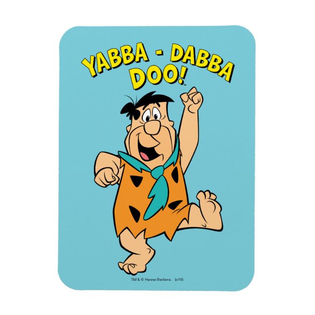 Fred Flintstone Yabba-Dabba Doo! Magnet (Vertikal)