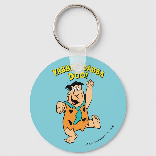Fred Flintstone Yabba-Dabba Doo! Nyckelring (Framsida)