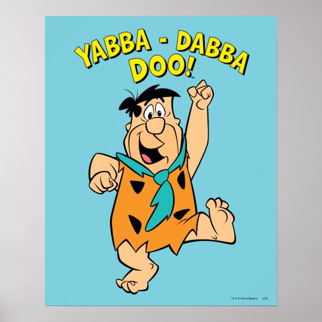 Fred Flintstone Yabba-Dabba Doo! Poster (Framsidan)