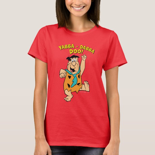 Fred Flintstone Yabba-Dabba Doo! Tee Shirt (Framsida)