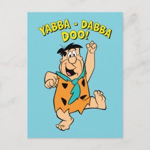 Fred Flintstone Yabba-Dabba Doo! Vykort